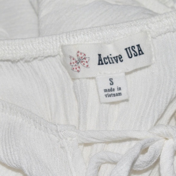 Active USA Boho Cold Shoulder Blouse. - Picture 5 of 5